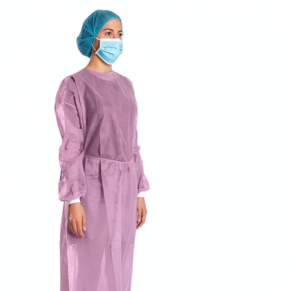 Pink Isolation Gowns EZGOODZ Disposable Hospital-6