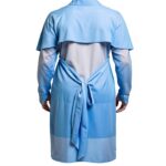 Cocoatlas Disposable Isolation Gown Blue Thumb Loop-0