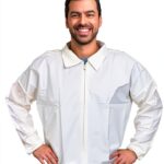 Waterproof Microporous Jacket EZGOODZ Large White-0