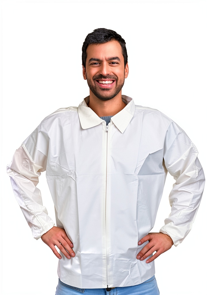 EZGOODZ waterproof microporous jacket in a lab setting