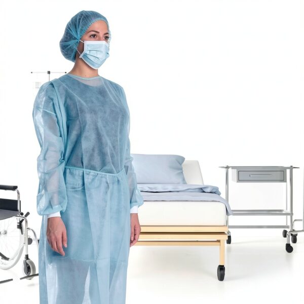 EZGOODZ Disposable Isolation Gowns Polypropylene 45 GSM-5