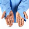 Cocoatlas Disposable Isolation Gown Blue Thumb Loop-2