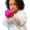 Mr Disposable Kids Lab Coats White Snap Design-3