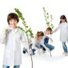 Disposable Kids Lab Coat KidsLab Youth XS White-2