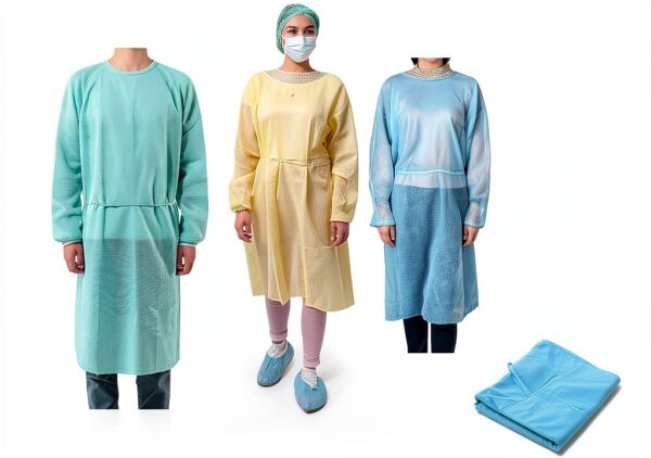 Nidohie Unisex Protective Lab Coat-2