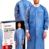 Medical Nation Disposable Lab Coat Unisex 3X-Large SMS Fluid-Resistant-2