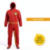 Disposable Coveralls RAYGARD Red Medium Protective Suit-3