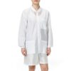 Medical Nation Disposable Lab Coat White Nonwoven SMS Protective-1