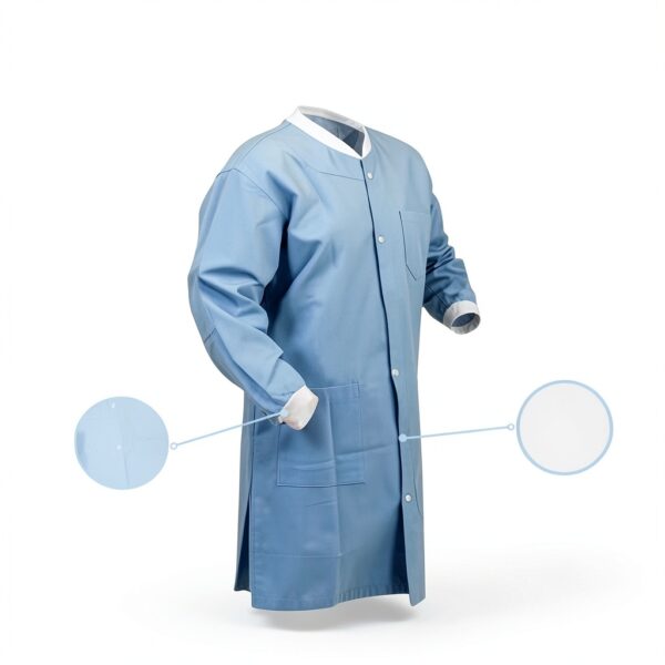Blue Disposable Gown SurgiMac X-Large Large Medium Small Sizes-3