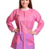 Disposable Lab Coat EZGOODZ Light Pink X-Large 10‑Pack Knee‑Length-2
