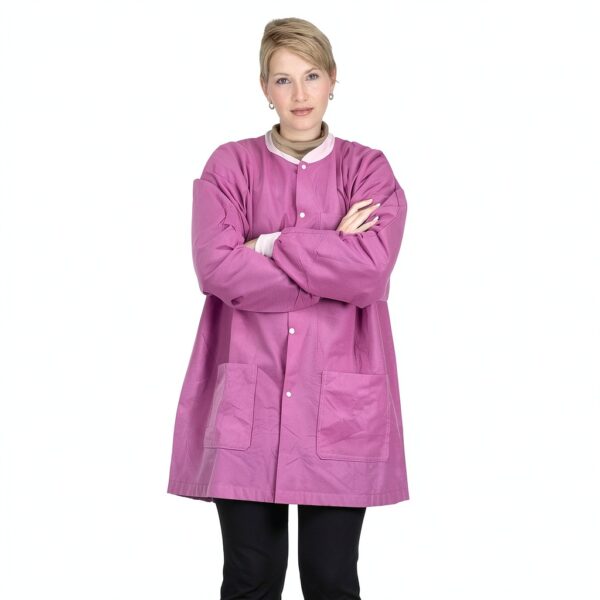 Vastmed Disposable Lab Jacket Unisex 3‑Layer SMS Fluid‑Resistant Coat-1