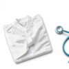 Medical Nation Disposable Lab Coat White Nonwoven SMS Protective-2