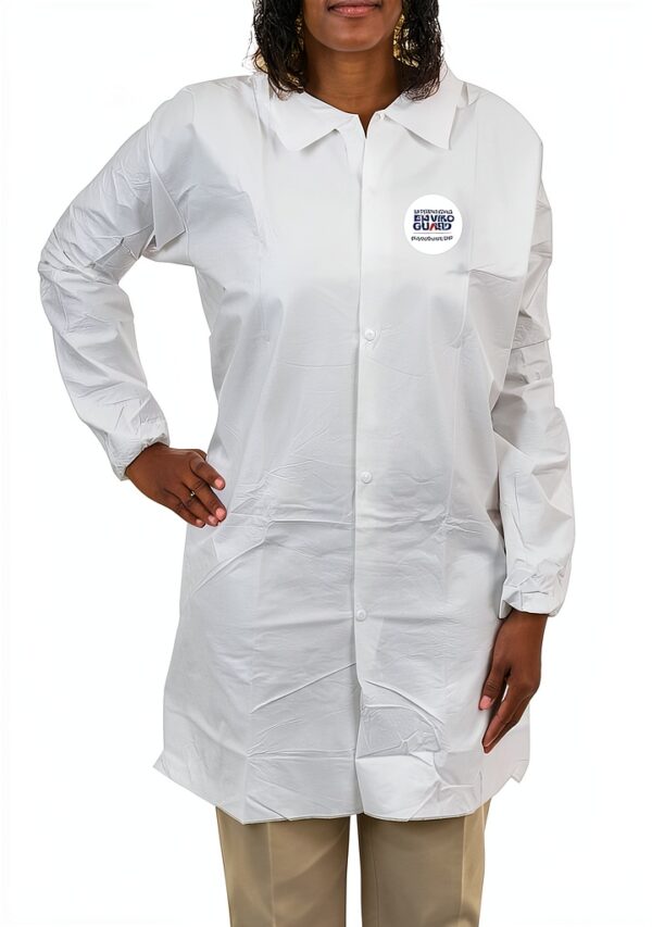 International Envirogard Disposable Lab Coat PK30 White Microguard MP-1