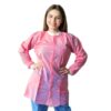 Disposable Lab Coat EZGOODZ Light Pink X-Large 10‑Pack Knee‑Length-5