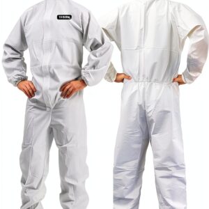White Disposable Coverall 2X-Large Heavy Duty PPE by XIANTAO DINGCHENG-0
