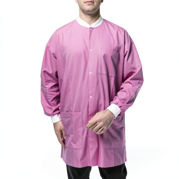 Vastmed Disposable Lab Jacket Unisex 3‑Layer SMS Fluid‑Resistant Coat-3