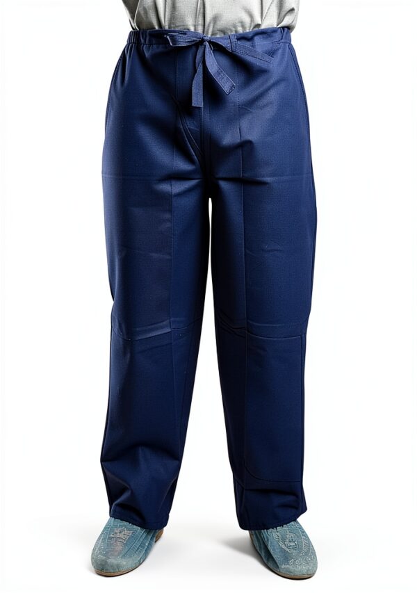 Dukal Disposable Scrub Pants Dark Blue Medium Waterproof Polypropylene-0