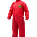 Disposable Coveralls RAYGARD Red Medium Protective Suit-0