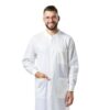 Medical Nation Disposable Lab Coat White Nonwoven SMS Protective-4