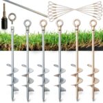 Ground Anchor Tyalez 18 Inch Duty Earth Anchor with Crossbar 6 Pack-0