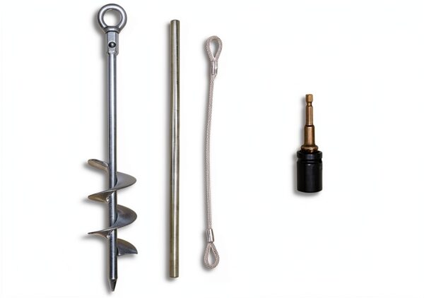 Ground Anchor Tyalez 18 Inch Duty Earth Anchor with Crossbar 6 Pack-2