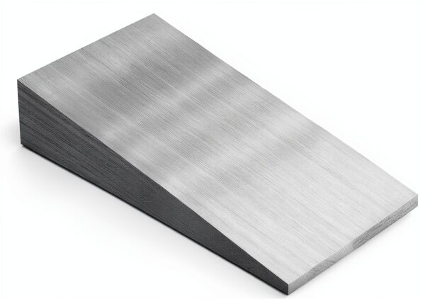 Metal Wedge Shims LOYORTY 8 Piece Flange Wedge Silver 4.7x2.4x0.8 in-1