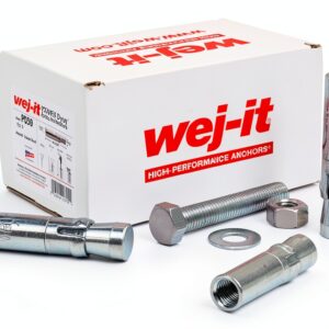 Wej-It PD58 Drop-In Anchor, Zinc Plated, 7/8" x 3-13/16" (Pack of 5)-0