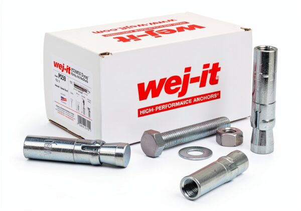 Wej-It PD58 Drop-In Anchor, Zinc Plated, 7/8" x 3-13/16" (Pack of 5)-0
