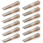 12 Pcs Flange Wedge 1/2" x 3/4" x 4" Stainless Steel Beveled Washers Right Angle Wedges Corrosion Resistant Spreading Flanges Triangle Tool Strong Welding Wedge Metal Shims for Lathe Machine Equipment-0