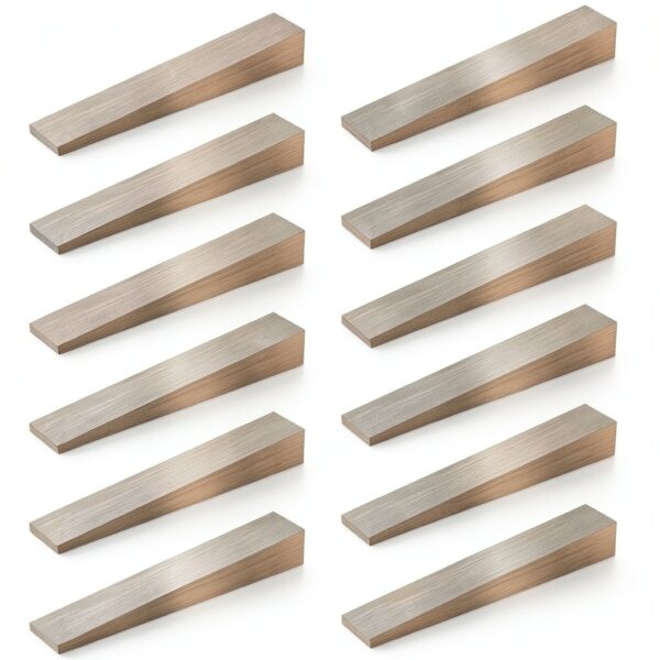 12 Pcs Flange Wedge 1/2" x 3/4" x 4" Stainless Steel Beveled Washers Right Angle Wedges Corrosion Resistant Spreading Flanges Triangle Tool Strong Welding Wedge Metal Shims for Lathe Machine Equipment-0