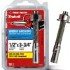 Red Head 1/2 in. x 3-3/4 in. Wedge Anchor 10CT for Concrete Fastening-0