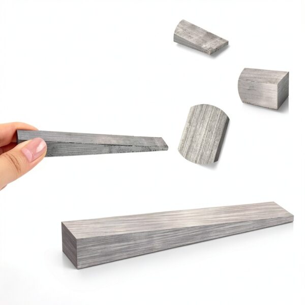 12 Pcs Flange Wedge 1/2" x 3/4" x 4" Stainless Steel Beveled Washers Right Angle Wedges Corrosion Resistant Spreading Flanges Triangle Tool Strong Welding Wedge Metal Shims for Lathe Machine Equipment-2